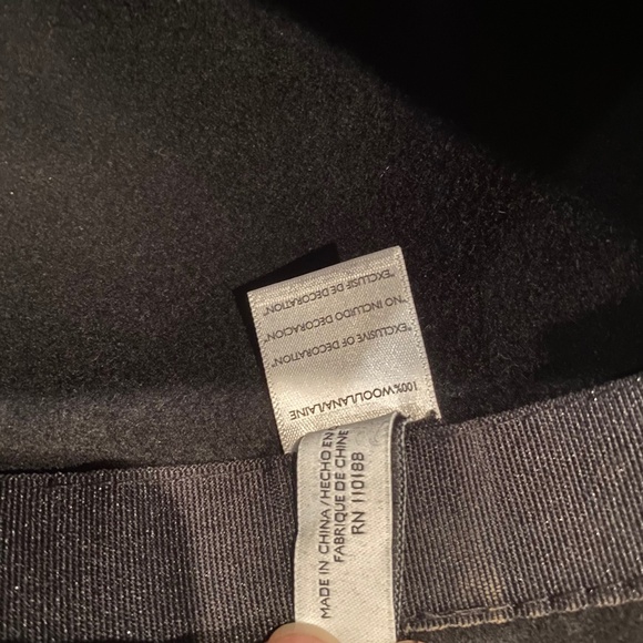 Nine West 100% Wool Black Hat - Picture 5 of 5